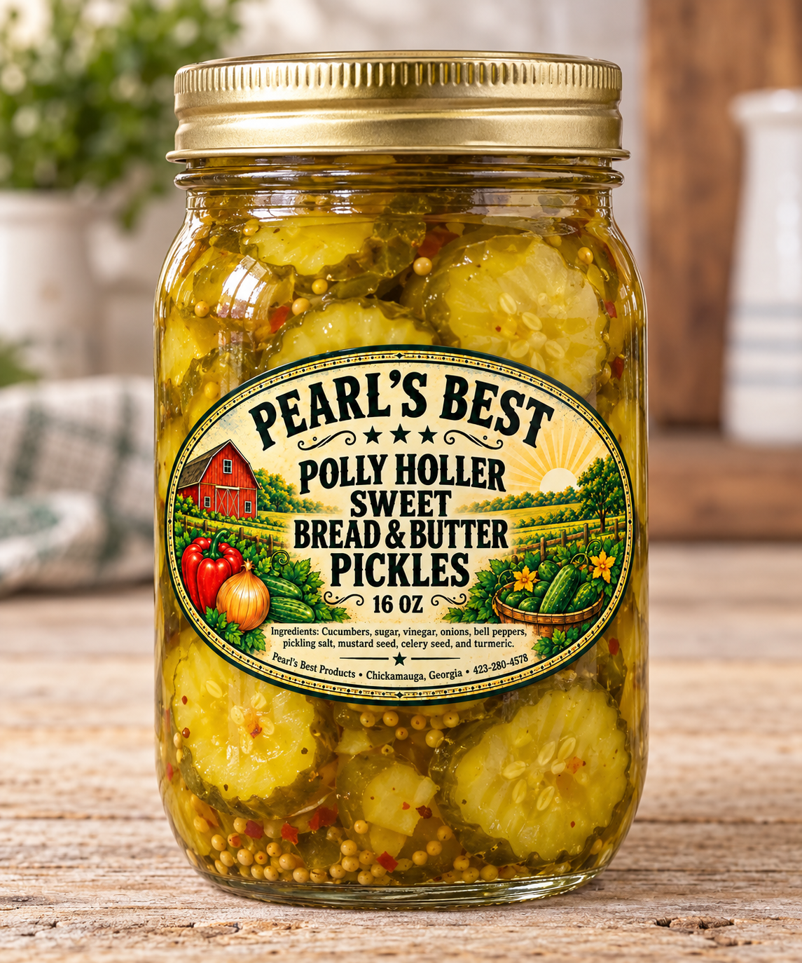 Pearl’s Best Polly Holler Bread and Butter Pickles