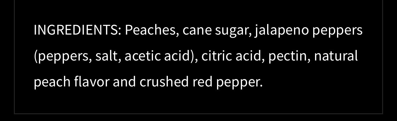 New Hot Pepper Peach Preserve