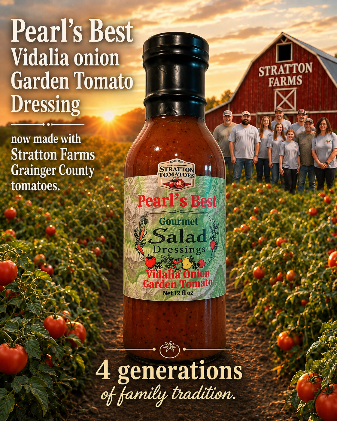 Pearl’s Best Vidalia Onion Garden Tomato Dressing
