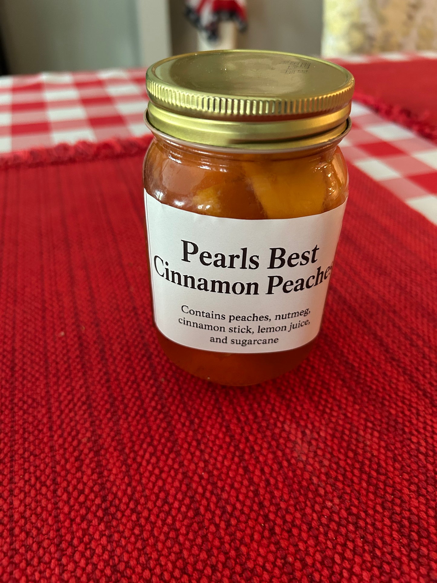 Pearl’s Best Award Winning Premium Georgia Cinnamon Peaches 16oz